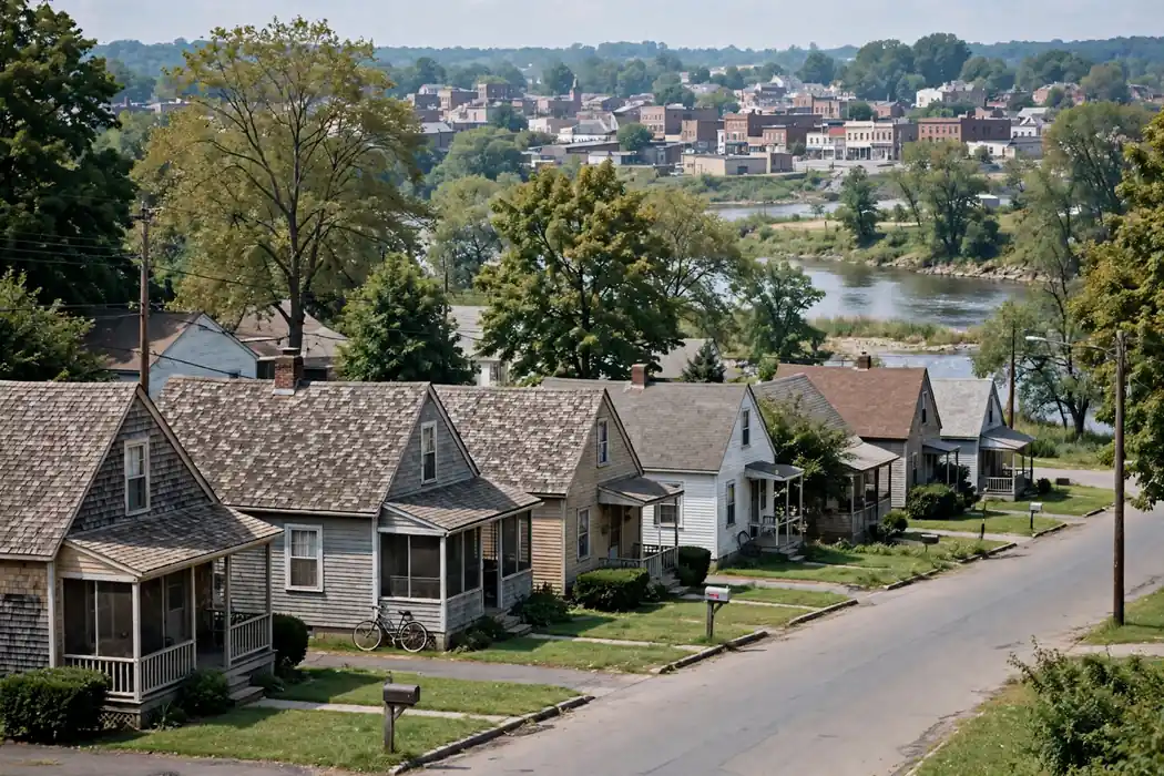 Residencias de 1950 en el Río Sur, NJ