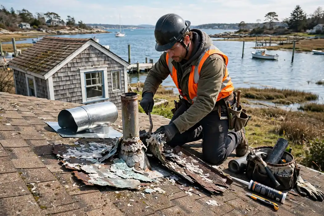 Pipe boot repair in Morgan, NJ