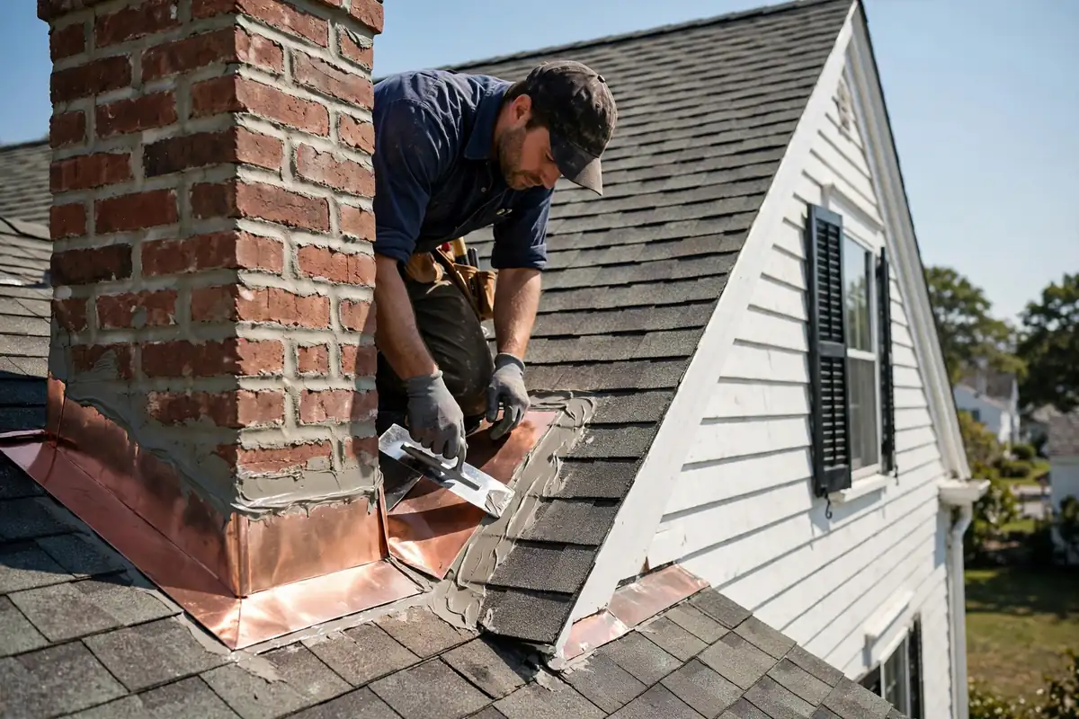 Reparación de flashes de chimenea en Melrose, NJ