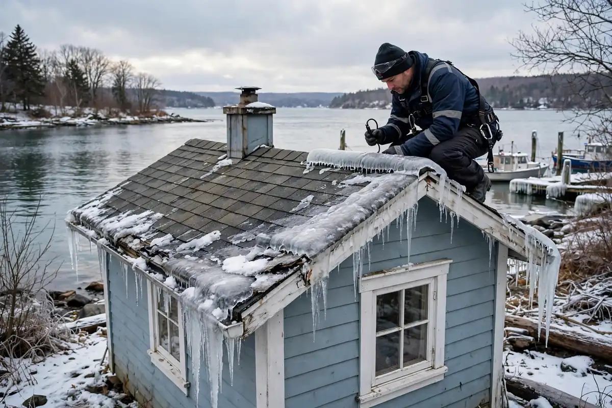Reparación de fuga de hielo en Morgan, NJ