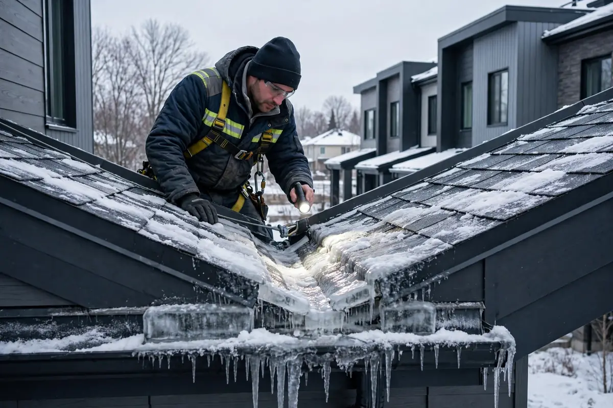 Reparación de las fugas de hielo en Parlin, NJ