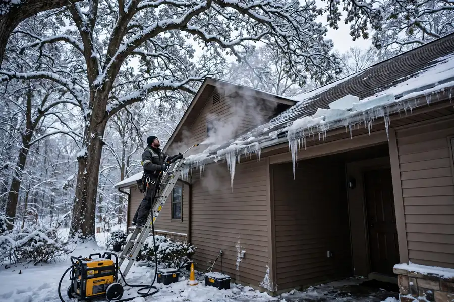Reparación de las fugas de hielo en Sayre Woods, NJ
