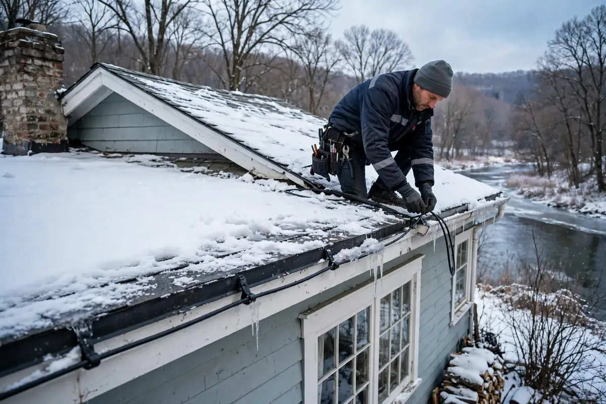 Reparación de las fugas de hielo en el río Sur, NJ