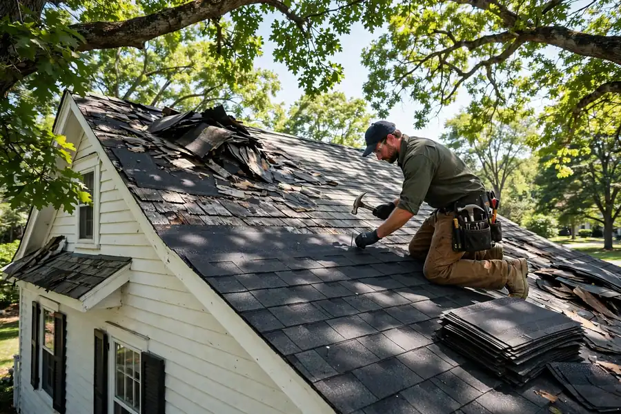 Reparación de filtraciones en techo Shingle en Laurel Park, NJ