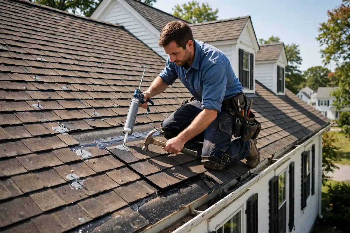 Reparación de gotas de techo Shingle en Melrose, NJ