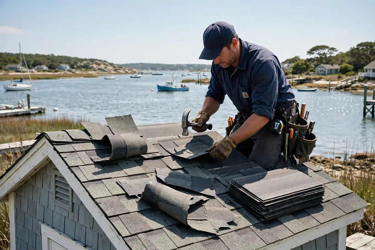 Reparación de filtraciones en techo Shingle en Morgan, NJ