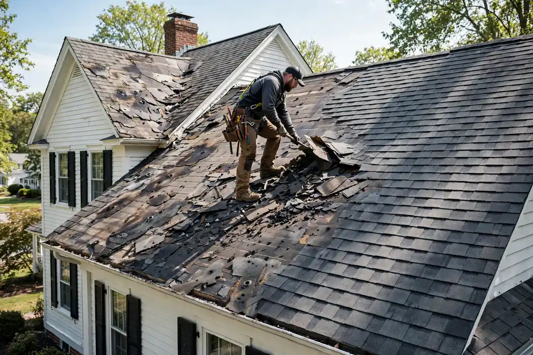Reparación de filtraciones en techo Shingle en Old Bridge, NJ