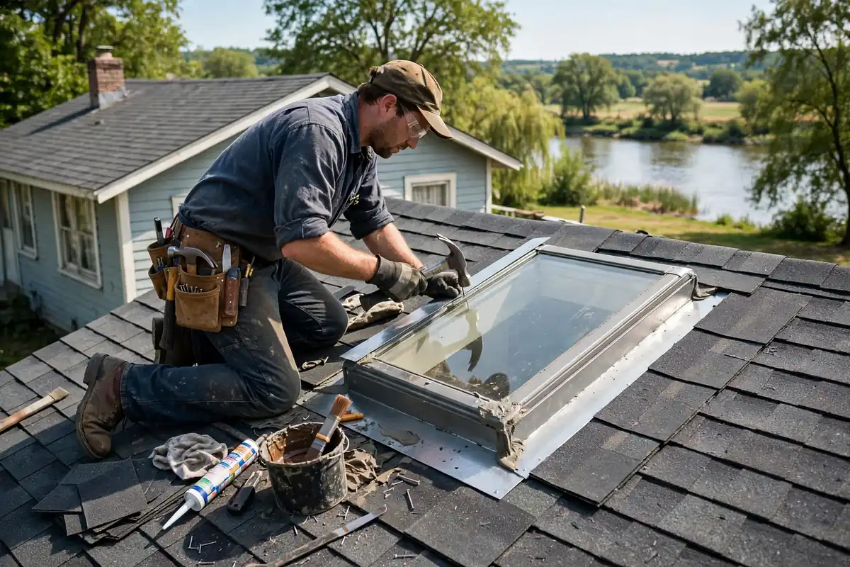 Reparación de fugas de Skylight en el sur del río, NJ